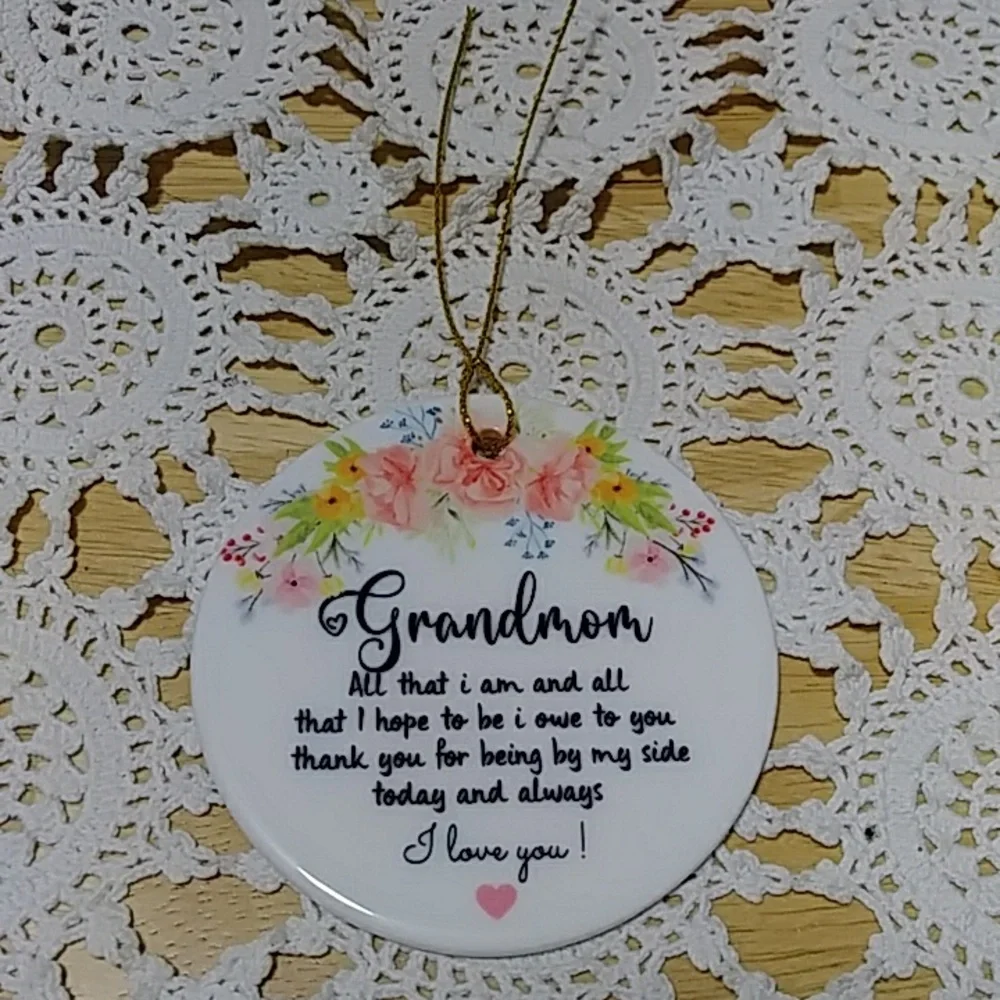 Christmas Ornament - For a Beloved Grandmother - Celebrate the Holidays